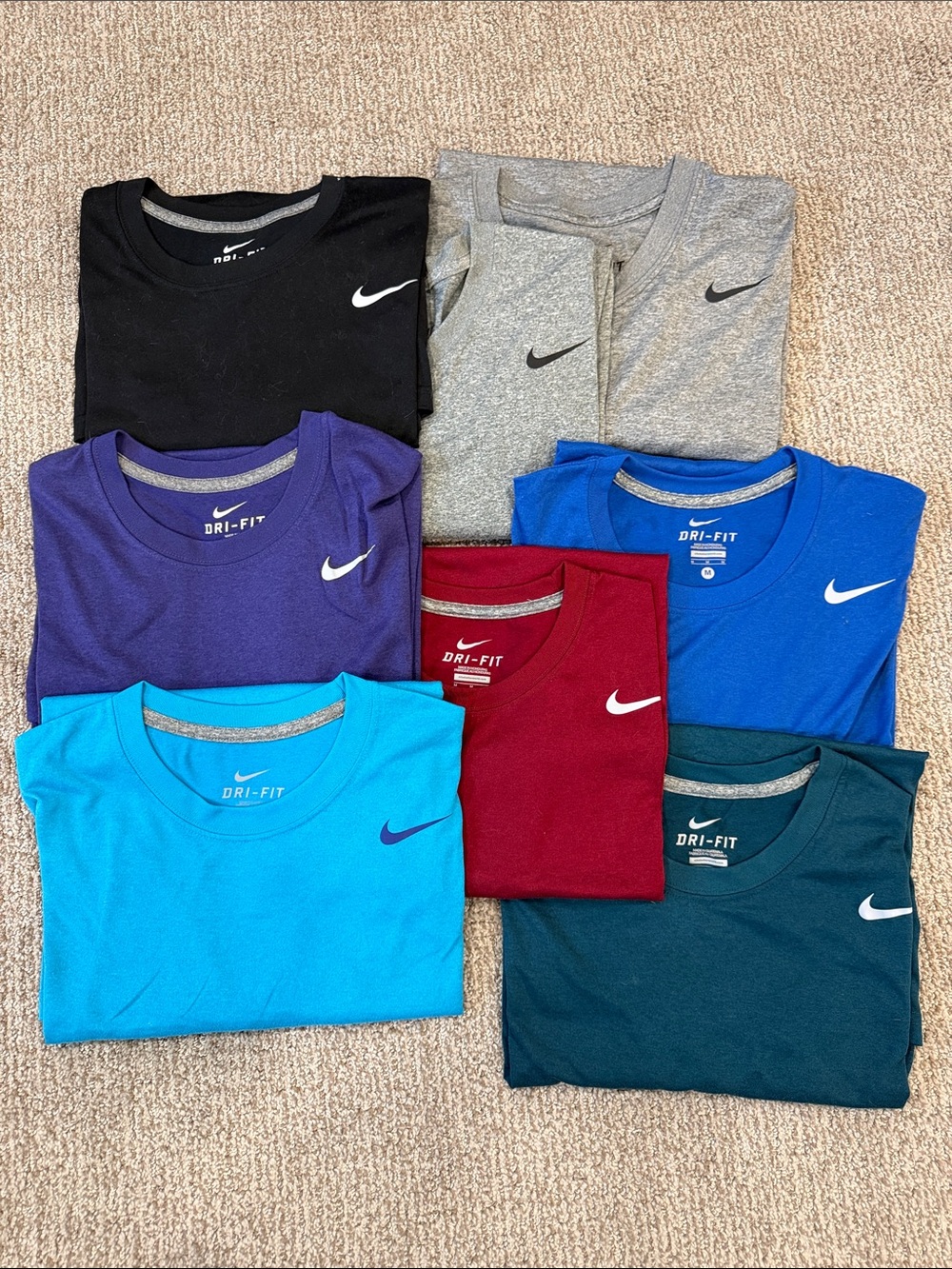 LOT men’s Medium Nike Dri fit shirts